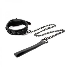 Sinful 1 inch Collar &amp; Leash Black - NSN122223