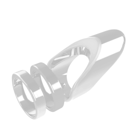 Clio- The Radiant Wearable Vibrating Ring;  Sexual Jewelry - 9.5 - matte silver